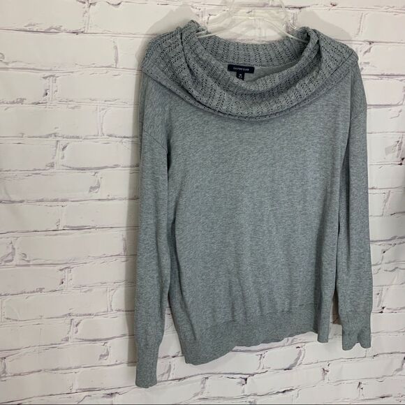 Lands’ End medium gray sweater - Picture 1 of 4